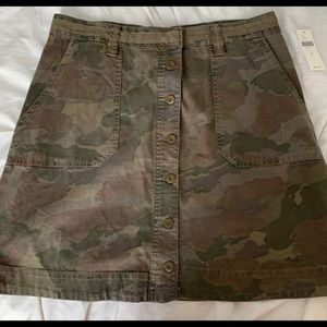 Anthropologie camo skirt